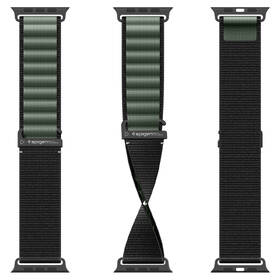 Remienok Spigen Fabric na Apple Watch 49/46/45/44mm čierny/zelený

 obrázok produktu 9 z 15