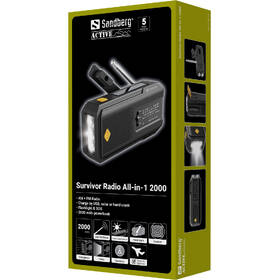 Rádioprijímač Sandberg Survivor Radio All-in-1 2000 čierny

 obrázok produktu 9 z 9
