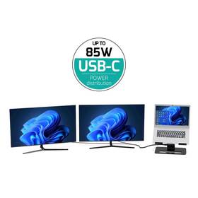 Dokovacia stanica PORT CONNECT 2v1 USB-C Notebook Stand, 2x4K čierna

 obrázok produktu 7 z 10