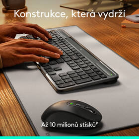 Klávesnica Logitech Signature Slim Solar+, US sivá

 obrázok produktu 10 z 18
