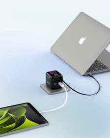 Nabíjačka do siete Mobile Origin Display Charger PW3 - 65W GaN USB-C/USB-A čierna

 obrázok produktu 10 z 12
