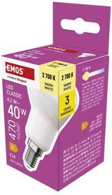 LED žiarovka EMOS Classic reflektor, 4,2 W, 470lm, E14, teplá biela 

 obrázok produktu 12 z 13