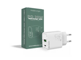 Nabíjačka do siete Mobile Origin 1x USB-A/1x USB-C PD20W biela

 obrázok produktu 15 z 15