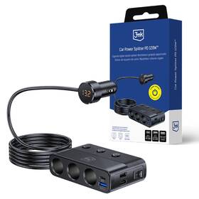 Adaptér do auta 3mk Car Power Splitter 120W čierny

 obrázok produktu 4 z 4