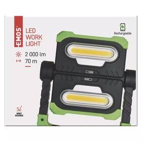 Lampáš EMOS COB LED nabíjací reflektor P4536, 2000 lm, 8000 mAh 

 obrázok produktu 7 z 7