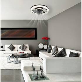 LED stropné svietidlo GLOBO Cirilla, s ventilátorom čierne

 obrázok produktu 7 z 7