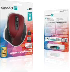 Myš Connect IT Dual SmartSwitch USB/USB-C červená

 obrázok produktu 7 z 7