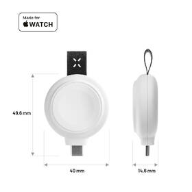 Nabíjačka FIXED Orb pre Apple Watch s podporou rýchlonabíjania, MFi certifikácia biela

 obrázok produktu 5 z 9