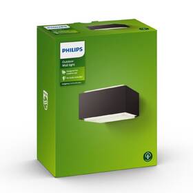 Nástenné svietidlo Philips Hedgehog, 1xE27 - antracitové 

 obrázok produktu 3 z 3