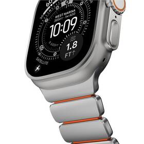 Remienok NOMAD Stratos Titanium FKM na Apple Watch 45/46/49 mm sivý/oranžový

 obrázok produktu 7 z 12