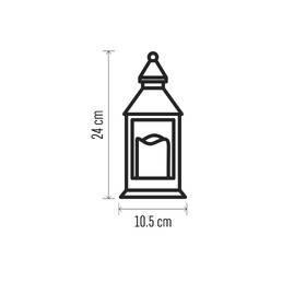 LED dekorácie EMOS lampáš antik biely blikajúci, 3x AAA, vnútorný, vintage, časovač 

 obrázok produktu 3 z 4