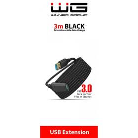 Kábel WG USB/USB predlžovací, 3m čierny

 obrázok produktu 5 z 5