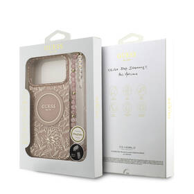 Kryt na mobil Guess IML Flowers Allover Strap MagSafe na Apple iPhone 17 Pro Max ružový

 obrázok produktu 7 z 7