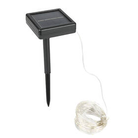 Párty osvetlenia Solight LED solárna reťaz, 200LED, 22m, teplá biela čierne

 obrázok produktu 2 z 6