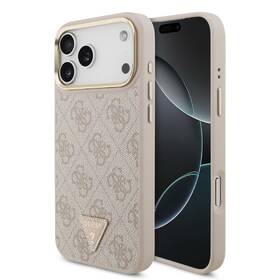 Kryt na mobil Guess 4G Strass Triangle Logo Gold Frame MagSafe na Apple iPhone 18 Pro ružový

 obrázok produktu 5 z 6