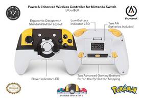 Gamepad PowerA Enhanced Wireless Controller, Nintendo Switch - Pokemon Ultra Ball čierny/biely

 obrázok produktu 5 z 5