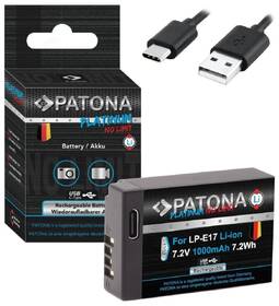 Batéria PATONA Platinum LP-E17 1000 mAh Li-Ion (Canon) čierna

 obrázok produktu 4 z 4