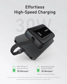 Powerbank Anker Zolo 10000mAh, 30W s káblom USB-C čierny

 obrázok produktu 1 z 3