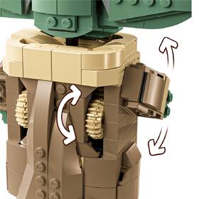 Stavebnica LEGO® Star Wars™ 75403 Grogu™ ve vznášejícím se kočárku 

 obrázok produktu 3 z 9