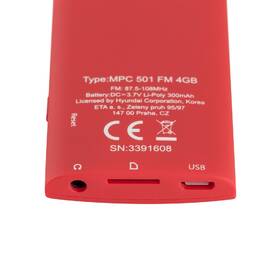 MP3 prehrávač Hyundai MPC 501 GB4 FM R červený

 obrázok produktu 2 z 3