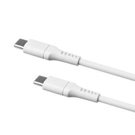 Kábel FIXED Liquid silicone USB-C/USB-C s podporou PD, 60W, 1,2m biely

 obrázok produktu 3 z 7