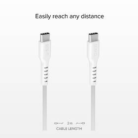 Kábel SBS USB-C/USB-C, 25 W, 2 m biely

 obrázok produktu 1 z 4