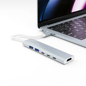USB Hub Epico UltraHub 6in1 Slim Alu EH20 USB-C 

 obrázok produktu 3 z 3