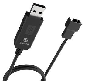 Adaptér AKASA USB to 3-Pin/4-Pin, 5V/12V  PC Fan čierny

 obrázok produktu 2 z 3