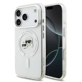 Kryt na mobil Karl Lagerfeld IML K&CH Heads Metal Frame MagSafe na Apple iPhone 17 Pro priehľadný

 obrázok produktu 3 z 7