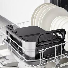 Fritéza teplovzdušná Tefal Dual Easy Fry Flex EY922DE0, 5,5 l + 3,5 l strieborná

 obrázok produktu 4 z 5