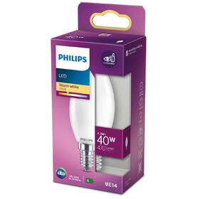 LED žiarovka Philips sviečka, 4,3W, E14, teplá biela 

 obrázok produktu 2 z 2