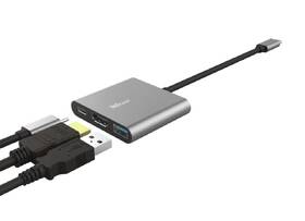 USB Hub Trust Dalyx 3v1 USB-C/USB, HDMI, USB-C PD 100W sivý

 obrázok produktu 4 z 8