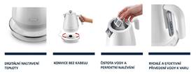 Rýchlovarná kanvica De'Longhi KBY2011.W Eclettica SpecialTea biela

 obrázok produktu 5 z 6