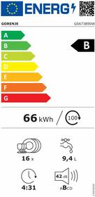 Umývačka riadu Gorenje GS673B90W biela

 obrázok produktu 1 z 21