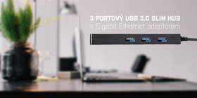 USB Hub i-tec USB 3.0 / 3x USB 3.0 + LAN čierny

 obrázok produktu 8 z 8