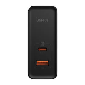 Nabíjačka do siete Baseus GaN5 Pro, USB-C + USB-A 100W čierna

 obrázok produktu 1 z 10