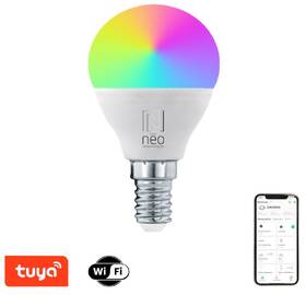 Inteligentná žiarovka IMMAX NEO LITE SMART LED E14 6W RGB+CCT farebná a biela, stmievateľná, Wi-Fi, P45, TUYA 

 obrázok produktu 2 z 5