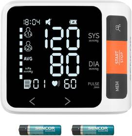 Tlakomer na zápästie Sencor SBD 0900WH biely

 obrázok produktu 3 z 4