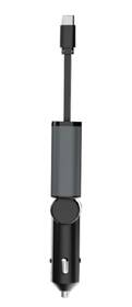 Adaptér do auta Mobile Origin 3in1 50W CA27 - USB-C, USB-A + USB-C kábel čierny/sivý

 obrázok produktu 4 z 13