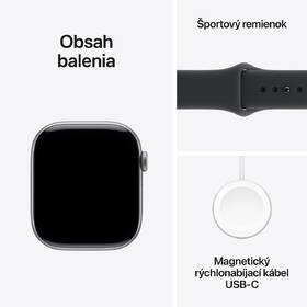 Inteligentné hodinky Apple GPS + Cellular 46mm kozmicky sivý hliník - čierny športový remienok - S/M 

 obrázok produktu 7 z 7