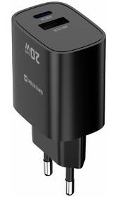Nabíjačka do siete Swissten EDGE GaN 1x USB-C PD 20W/1x USB-A 18W QC čierna

 obrázok produktu 3 z 9