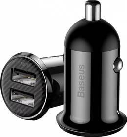 Adaptér do auta Baseus Grain Pro 2x USB, 4,8 A, 24 W čierny

 obrázok produktu 1 z 4