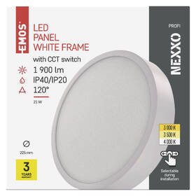 LED stropné svietidlo EMOS Nexxo, kruh, 21W, CCT biele

 obrázok produktu 2 z 2