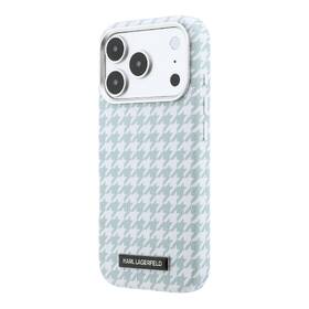 Kryt na mobil Karl Lagerfeld PU Houndstooth Resin Plate MagSafe na Apple iPhone 17 Pro modrý

 obrázok produktu 2 z 6