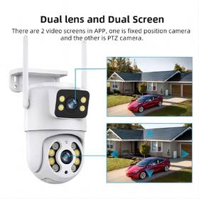 IP kamera IMMAX NEO LITE SMART Security DOUBLE , 355° 90°, Wi-Fi, Tuya biela

 obrázok produktu 5 z 12