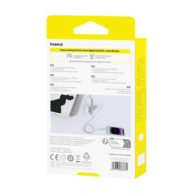 Kábel Baseus Silky USB/Lightning 1m 2.4A biely

 obrázok produktu 7 z 7