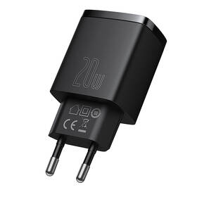 Nabíjačka do siete Baseus USB-A, USB-C, 20 W čierna

 obrázok produktu 2 z 7
