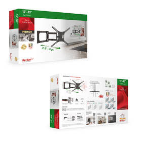 Držiak na TV Barkan 4400, polohovateľný, pre uhlopriečky 13" až 83", nosnosť 50 kg čierny

 obrázok produktu 3 z 3