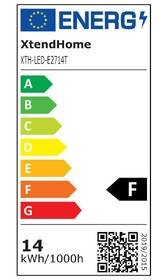 Inteligentná žiarovka Xtend Home 14 W, E27, 1400 lm, stmievateľná, RGB 

 obrázok produktu 1 z 3