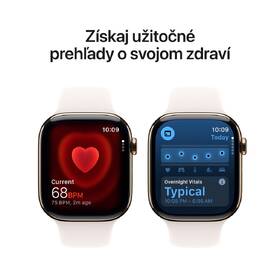 Inteligentné hodinky Apple GPS + Cellular 42mm zlatý titán - svetlo rumený športový remienok - M/L 

 obrázok produktu 4 z 7